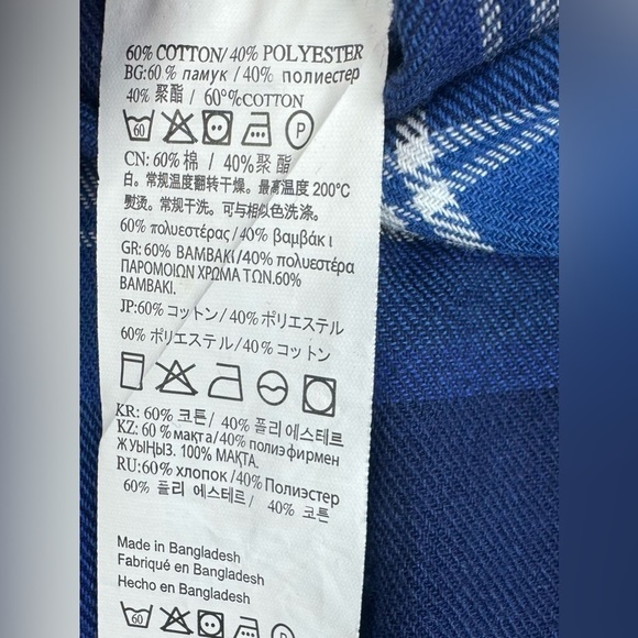 Burnside Target Flannel Long Sleeve Button Down Womens Size Small - Picture 7 of 16